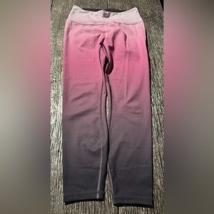 Athleta pink ombre leggings